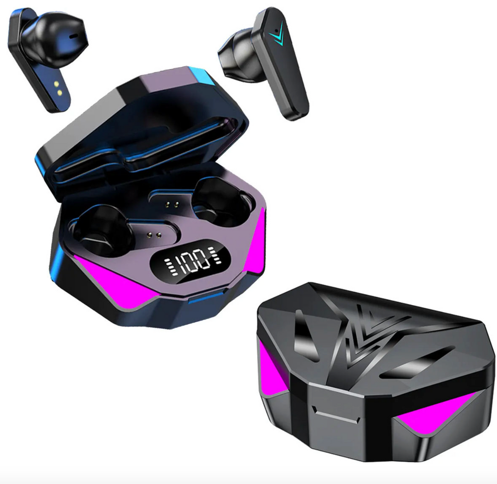 TWS X15 Gaming Earbuds – Wireless Low-Latency Headphones with LED Display