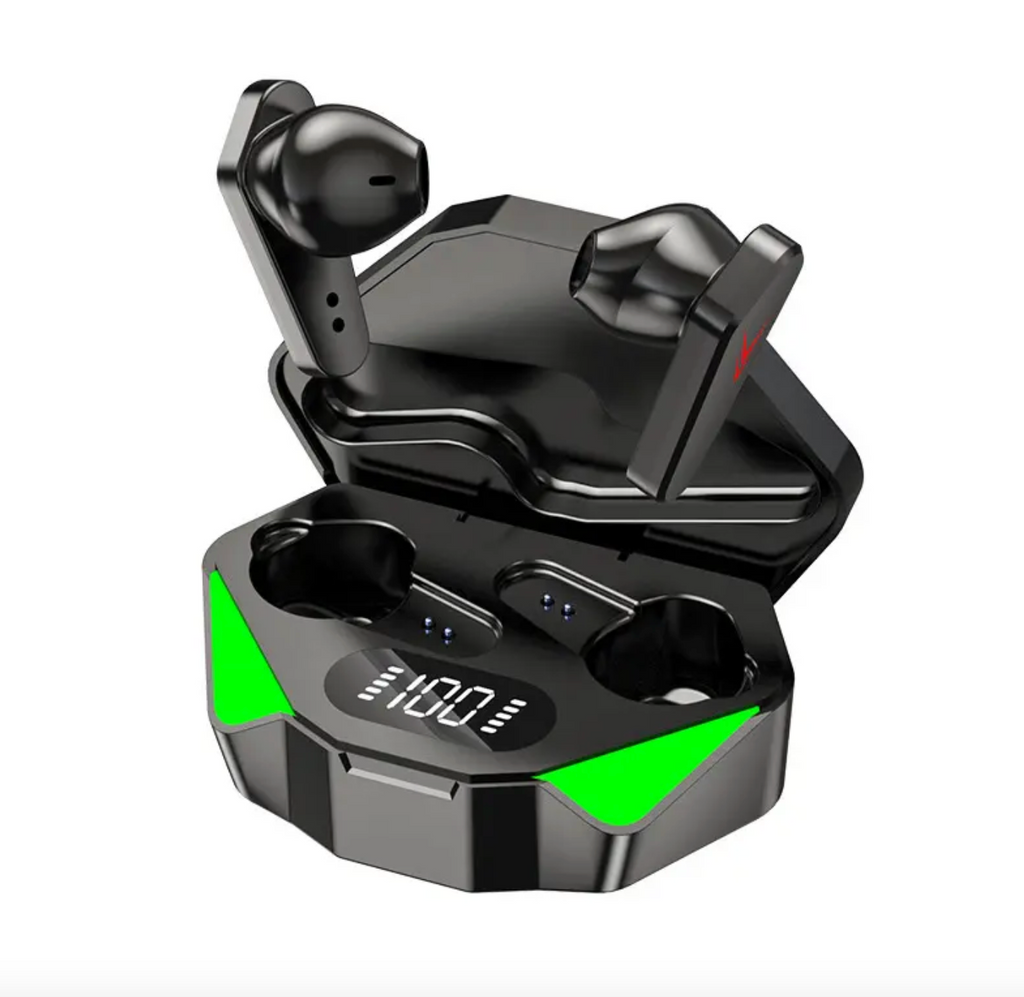 TWS X15 Gaming Earbuds – Wireless Low-Latency Headphones with LED Display