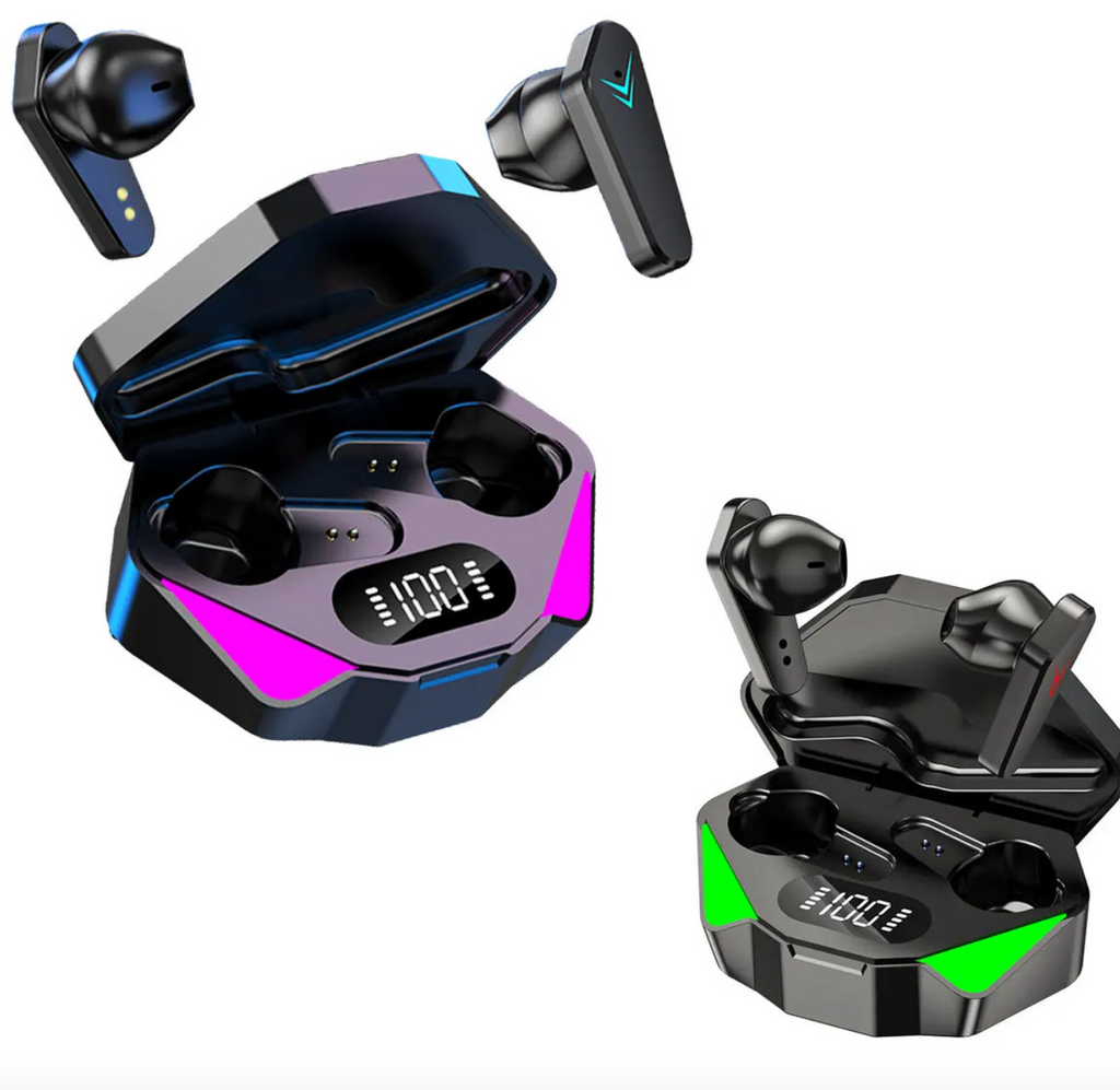 TWS X15 Gaming Earbuds – Wireless Low-Latency Headphones with LED Display