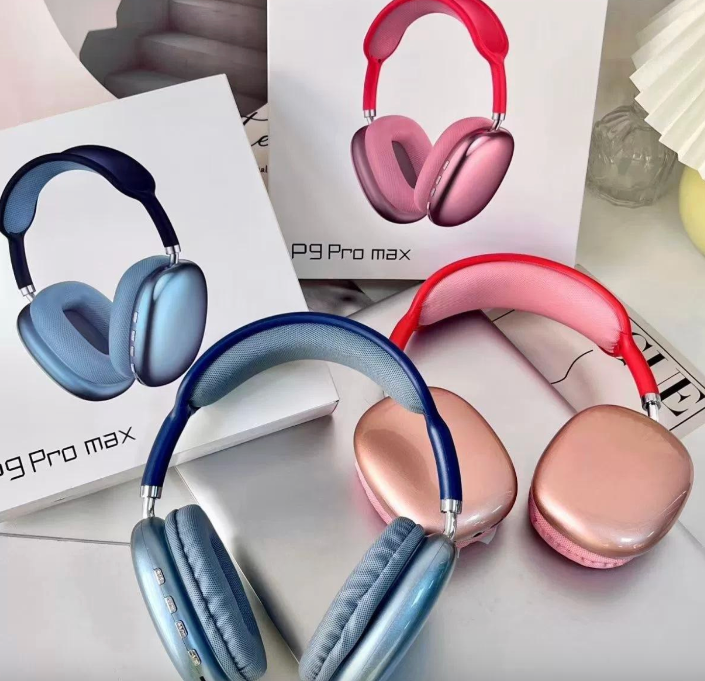 P9 Pro Max Dual HiFi Wireless Headphones with Active Noise Cancellation